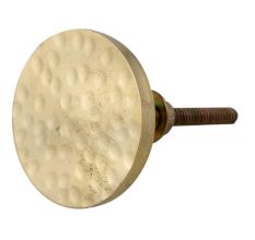 Golden Round Hammer Flat Brass Cabinet Knobs